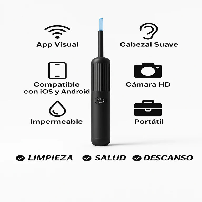CleanEar PRO™️Limpiador De Oídos Con Cámara 🔥llévalo con 30% DCTO🔥