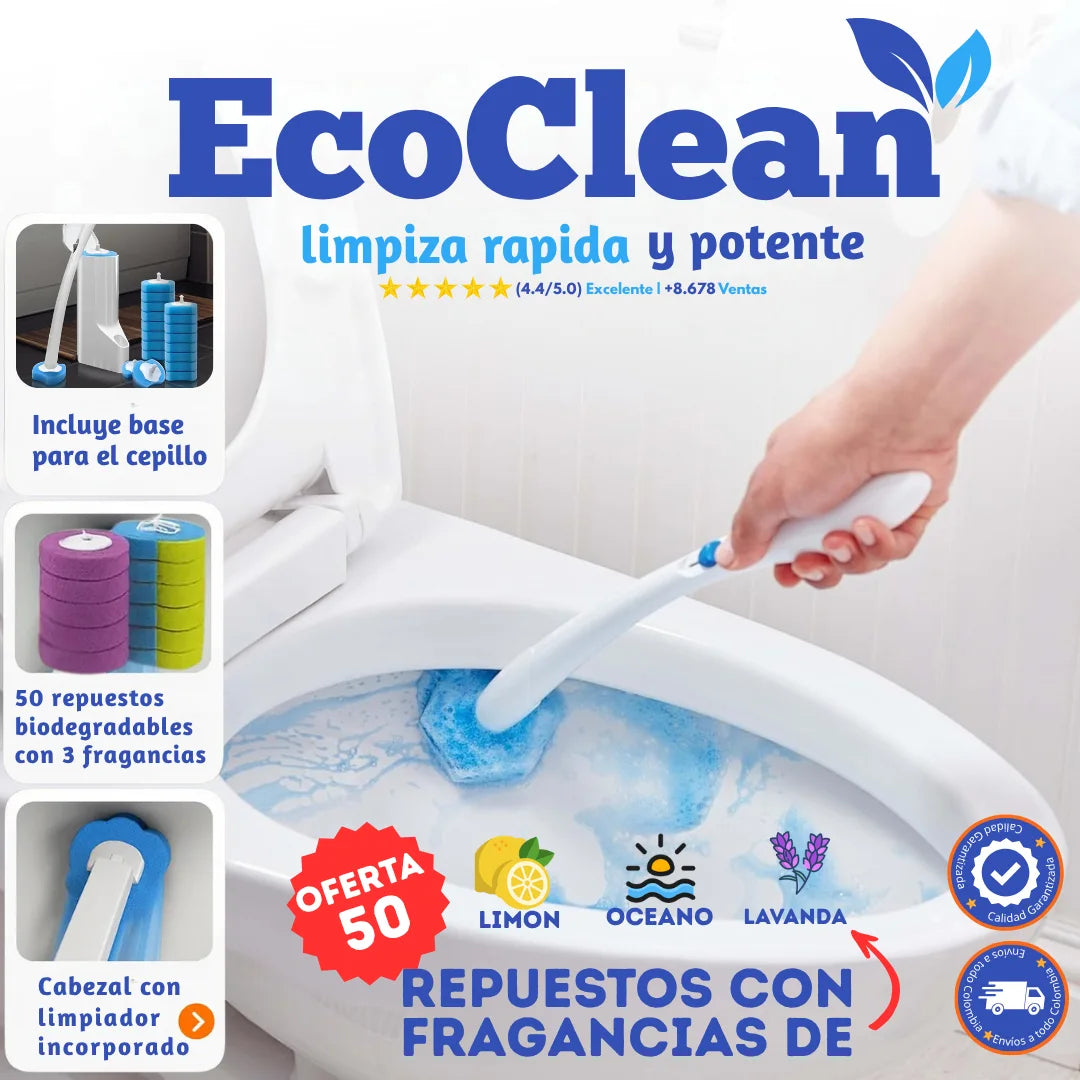 EcoClean® + 50 Repuestos CON AROMAS Y JABON INCORPORADO de obsequió 🔥HOY 40% DCTO🔥