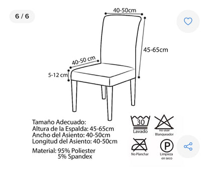 Forro para silla deLuxe™ PREMIUN ORIGINAL CON GRABADO⭐PAGA 4 TE ENVIAMOS 6⭐
