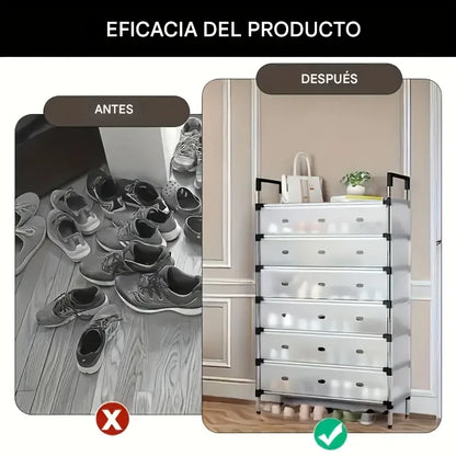 Zapato-Box™ – CON TAPA-Orden que se Nota Guarda hasta 21 pares de zapatos
