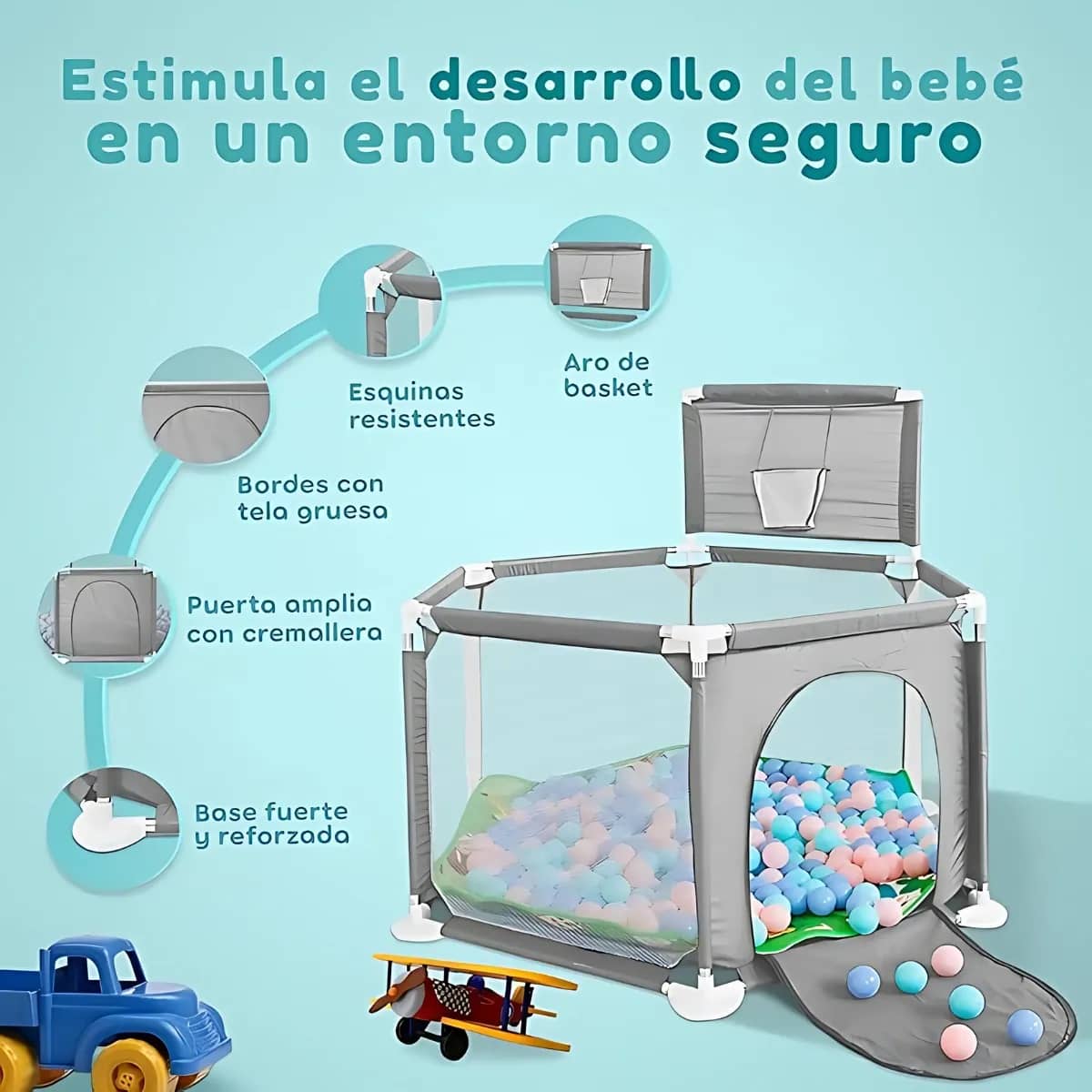 PlayGarden: El espacio seguro y encantador donde tu bebé juega, crece y tú respiras tranquila