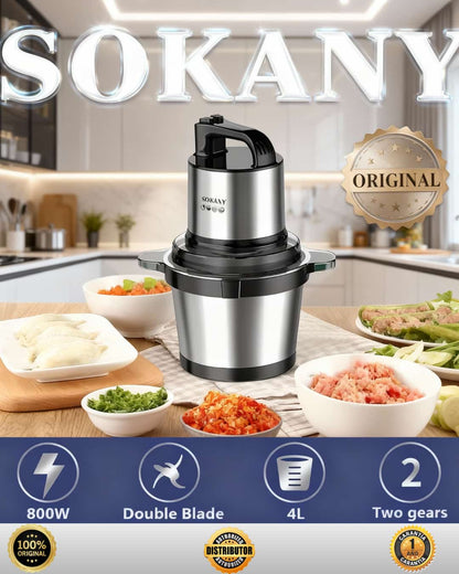 PICADORA SOKANY ORIGINAL 4 LITROS HOY GARANTIA DE 1 AÑO