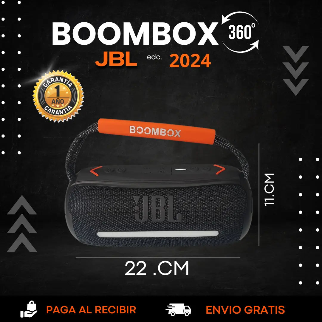 BOOMBOX 360® PREMIUN Bajos potentes y sonido de alta calidad🔥HOY 40% DCTO🔥