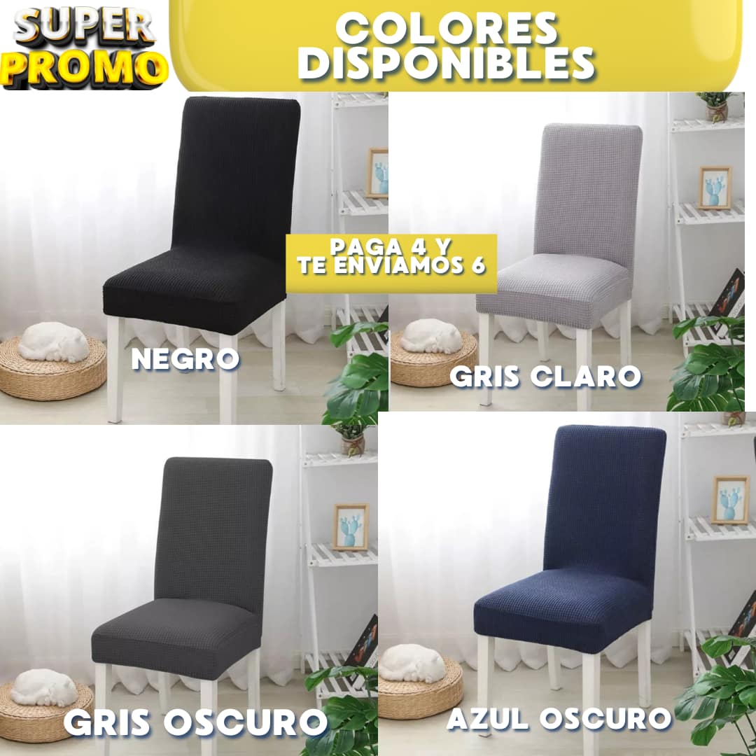 Forro para silla deLuxe™ PREMIUN ORIGINAL CON GRABADO⭐PAGA 4 TE ENVIAMOS 6⭐