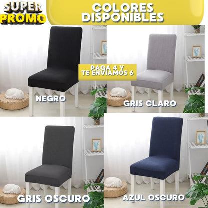 Forro para silla deLuxe™ PREMIUN ORIGINAL CON GRABADO⭐PAGA 4 TE ENVIAMOS 6⭐