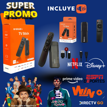 🔥Tv Stick INCLUYE (M46IS tv) LA PLATAFORMA DE ENTRETENIMIENTO # 1 EN COLOMBIA
