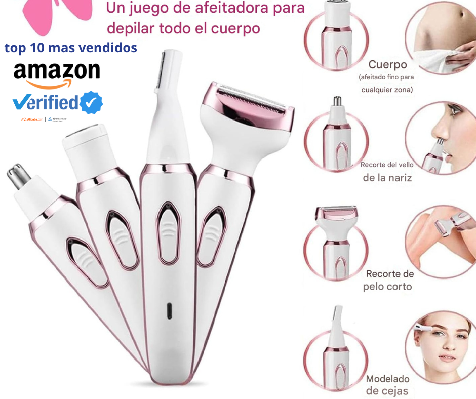 Depiladora portatil SilkTouch 4 en 1 Adios a los vellos FEOS (Axilas , vikiny ,bogote ,cejas y demas)⭐ PRODUCTO ORIGINAL⭐