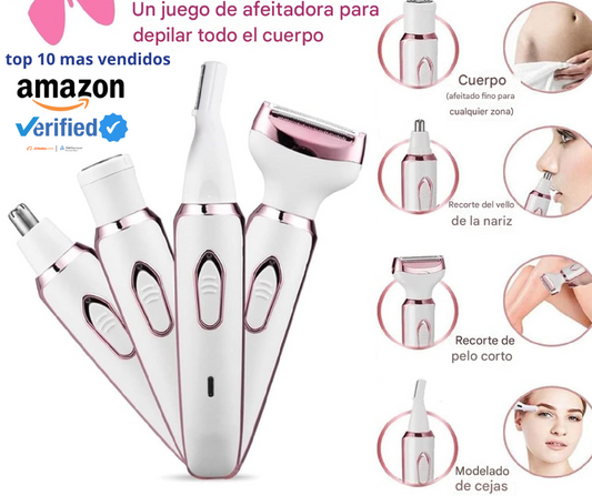Depiladora portatil SilkTouch 4 en 1 Adios a los vellos FEOS (Axilas , vikiny ,bogote ,cejas y demas)⭐ PRODUCTO ORIGINAL⭐