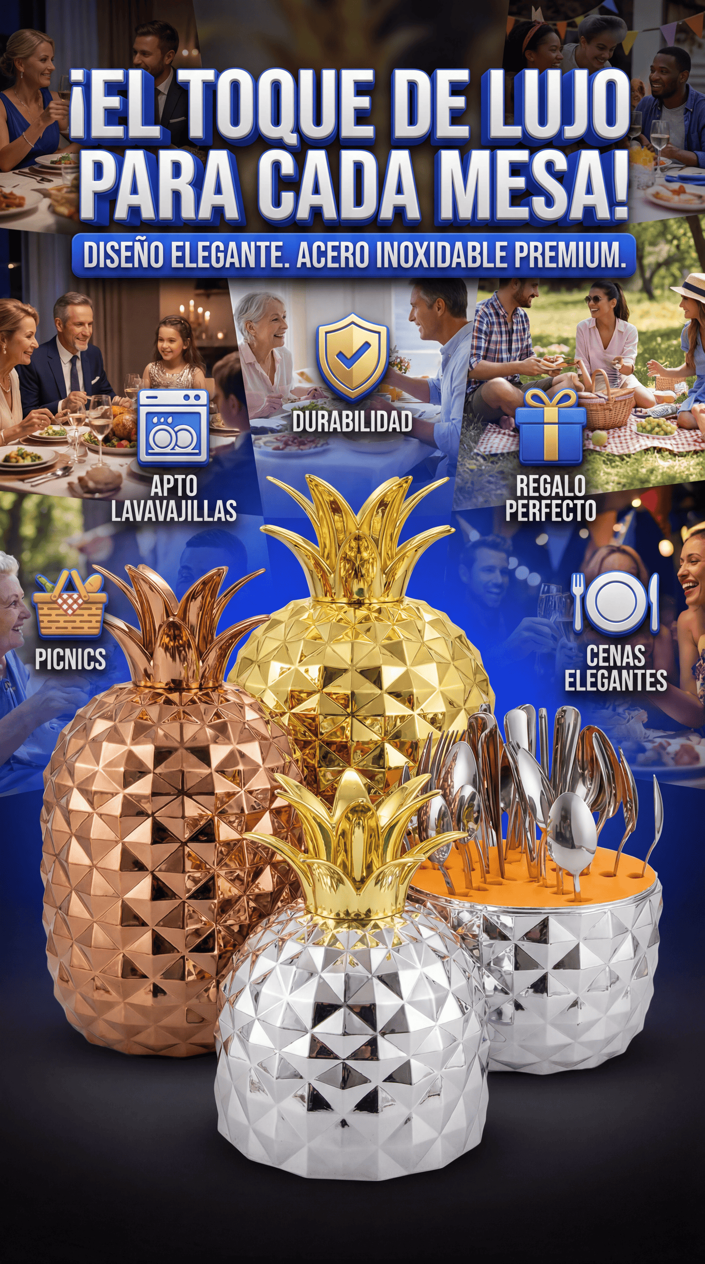 SET DE CUBIERTOS PREMIUN X 24 PIEZAS para Hogares que Cuidan Cada Detalle